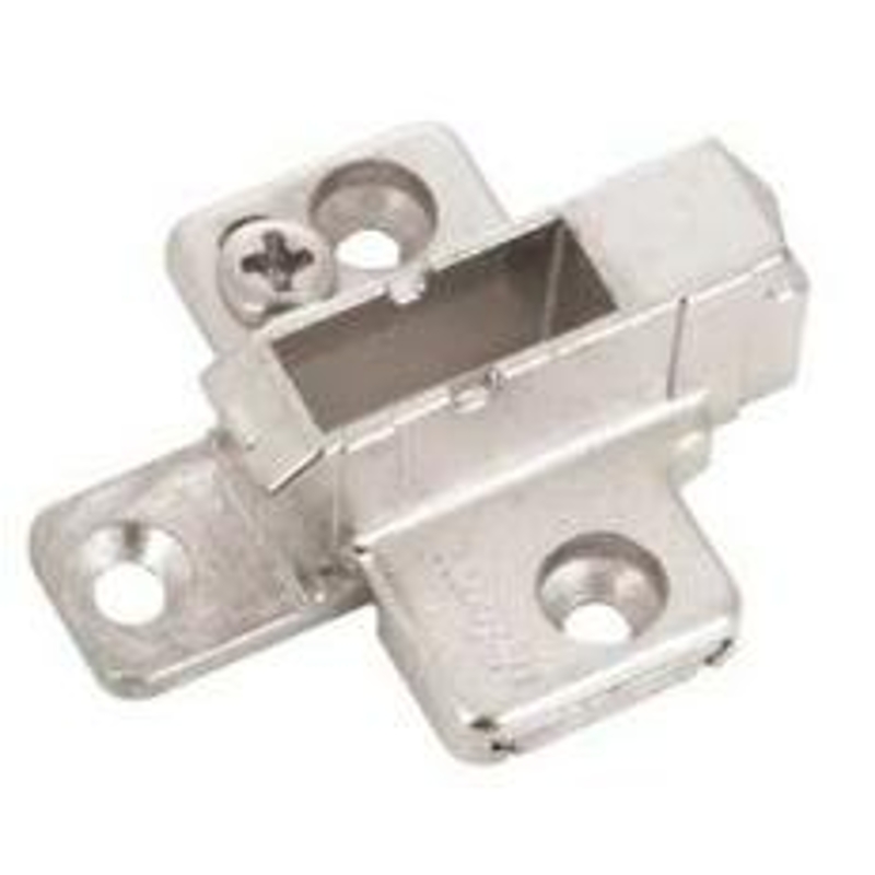 Richelieu UC175H710180 Mounting Plate, 6-1/2 in L, 4-1/4 in W, Zinc, Nickel