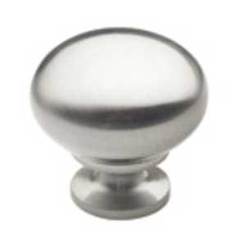 Richelieu BP3295195 Cabinet Knob, 1-1/4 in Projection, Contemporary, 1-1/4 in Dia, Metal, Brushed Nickel