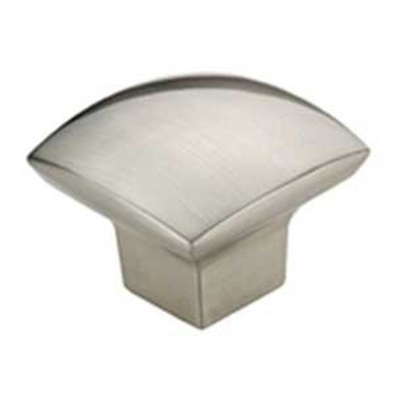 Richelieu BP814332195 Cabinet Knob, 31/32 in Projection, Contemporary, 1-7/32 in L x 1-7/32 in W, Metal, Brushed Nickel