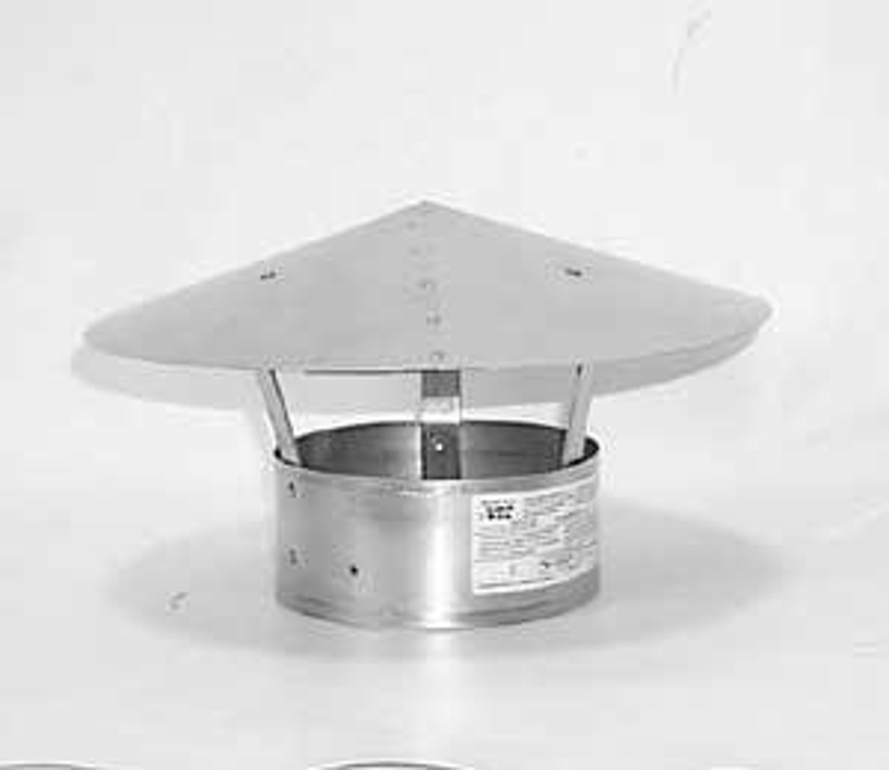 Selkirk Versa-Liner 196800 Chimney Top, 5-7/8 in ID x 12 in OD Dia, Stainless Steel