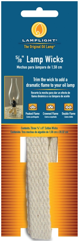 Lamplight 9995 Flat Lamp Wick, Cotton, For: Chamber and T