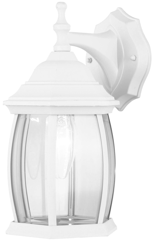 Canarm IOL1211 Outdoor Lantern, 120 V, 100 W, Incandescent Lamp, Aluminum/Steel Fixture, White Fixture