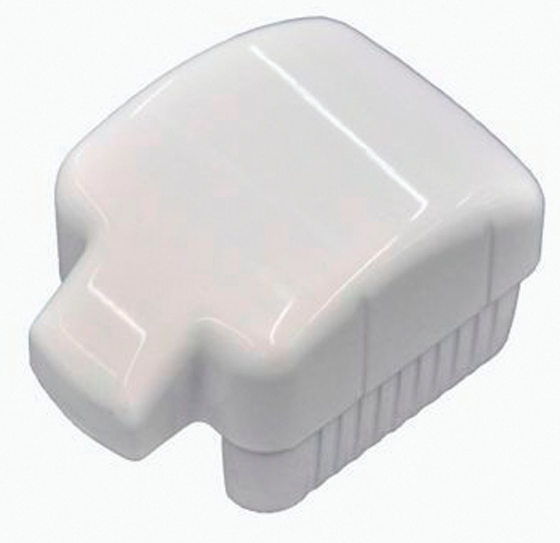 Regal HRC-0W Hand Rail Cap, Aluminum, White, Powder-Coated