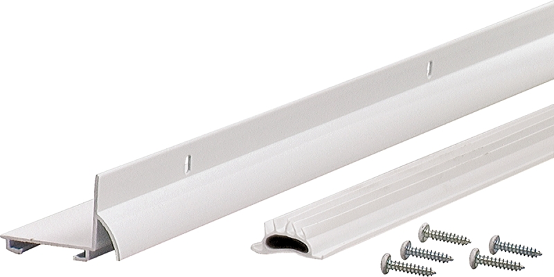 M-D DB001 Series 81935 Door Bottom with Drip Cap, White, 36 in L, 1-1/4 in W, 1-1/4 in H, Aluminum