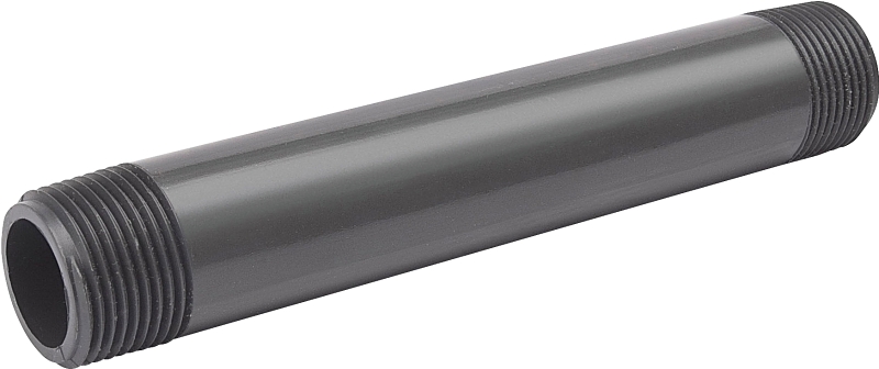 B & K 404-480 Pipe Nipple, 3/4 in, PVC, Gray, SCH 80 Schedule, 48 in L