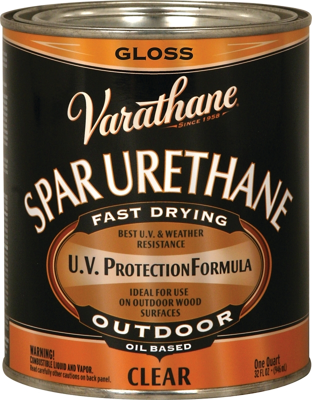 Rust-Oleum 242180H Outdoor Clear Oil Paint, Gloss, Liquid, Clear, 1 qt, Can