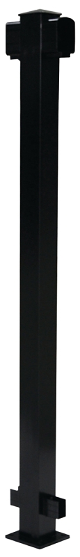 Regal RLP-BL Line Post, 42 in H, 2-1/4 in W, Aluminum, Black