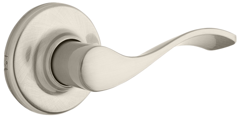 Weiser Belmont Series 9GLC1010-017 Passage Lever, Satin Nickel, Residential, Universal Hand, 3 Grade
