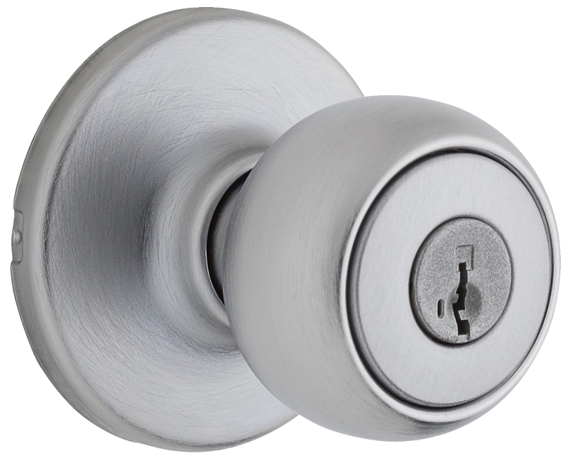Weiser Fairfax Series GAC531 F26D SMT B Entry Door Knob, 1-15/16 in Dia Knob, Satin Chrome