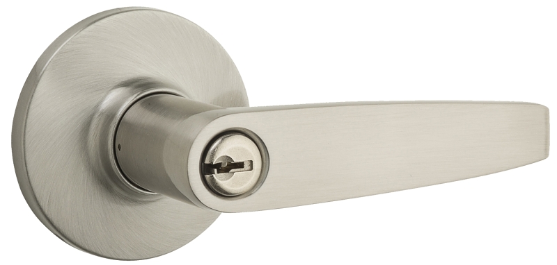 Weiser Winston Series 9SL50000-022 Entry Lever, Satin Nickel, Residential, Universal Hand, 3 Grade