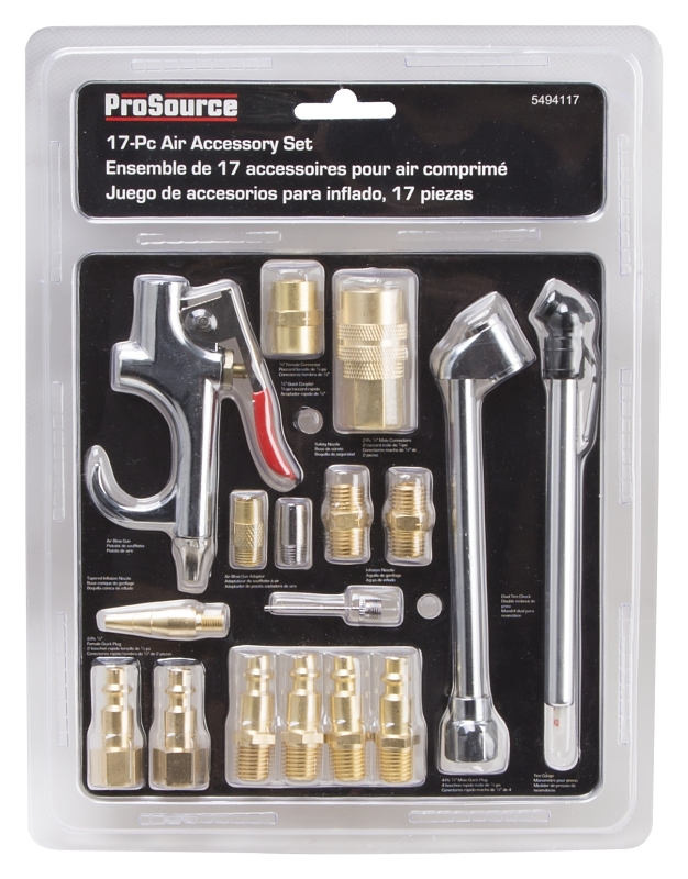 Vulcan CC910 Air Tool Accessory Kit, Brass/Steel, Brass/Chrome, Brass/Chrome