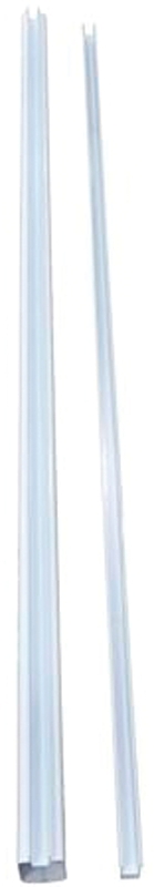 Regal TBR-6-0W Top and Bottom Rail, 117 in H, Aluminum, White