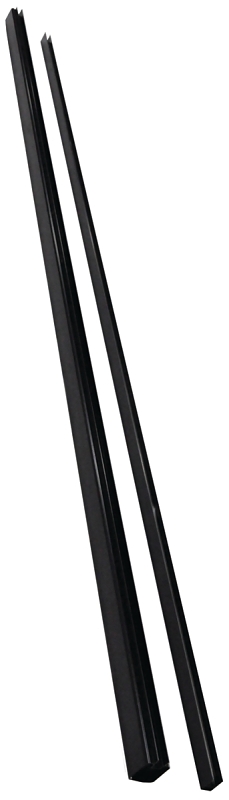 Regal TBR-6-BL Top and Bottom Rail, 117 in H, Aluminum, Black