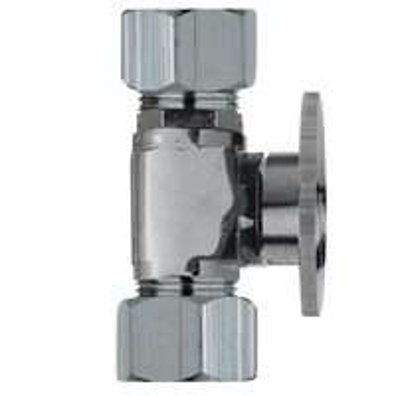 Plumb Pak PP65PCLF Shut-Off Valve, 5/8 x 7/16 in Connection, Compression, 3 in W x 4-5/8 in H Dimensions