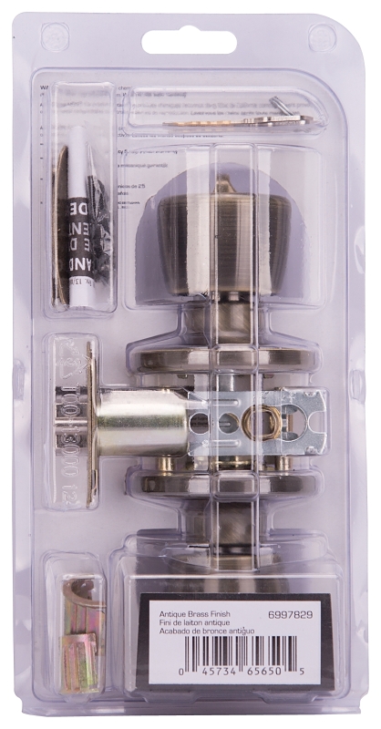 ProSource TS800V-PS Entry Knob, Brass, KW1, KA3 Keyway, 3 Grade