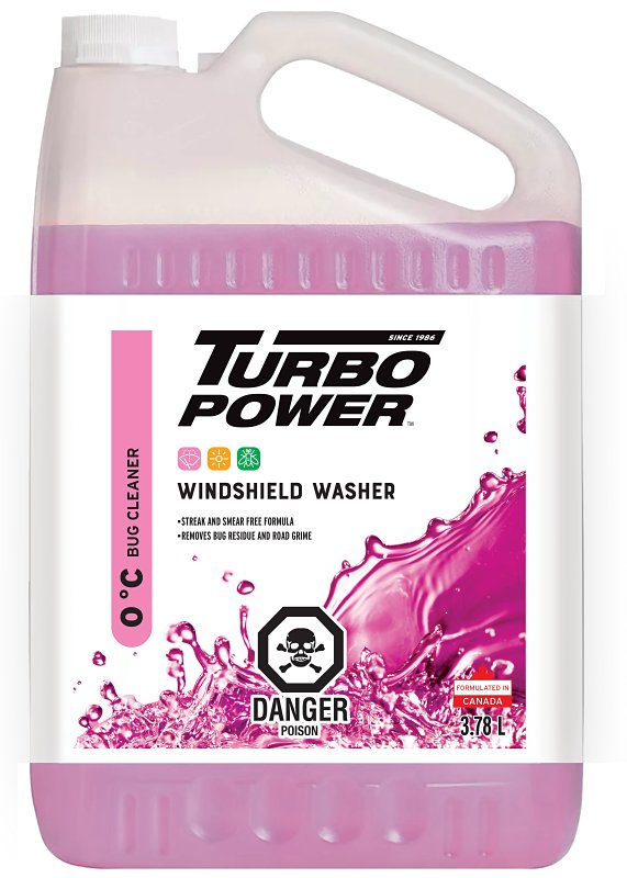 Turbo Power 15-214 Windshield Washer, Pink, 3.78 L, Bottle