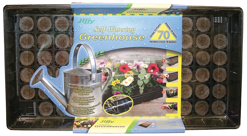Jiffy 131025 Greenhouse, Self-Watering, Plastic