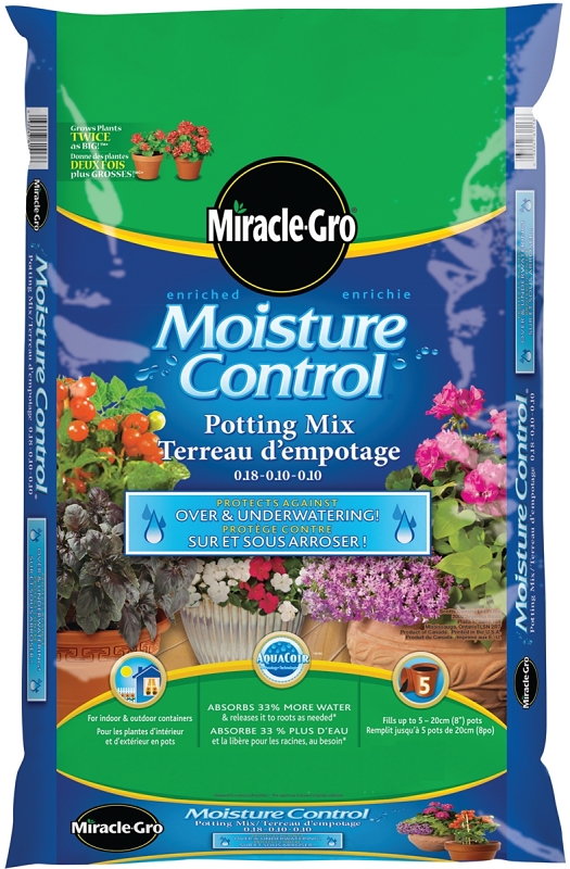 Miracle-Gro 741785 Potting Mix, Solid, Brown, 28.3 L Bag