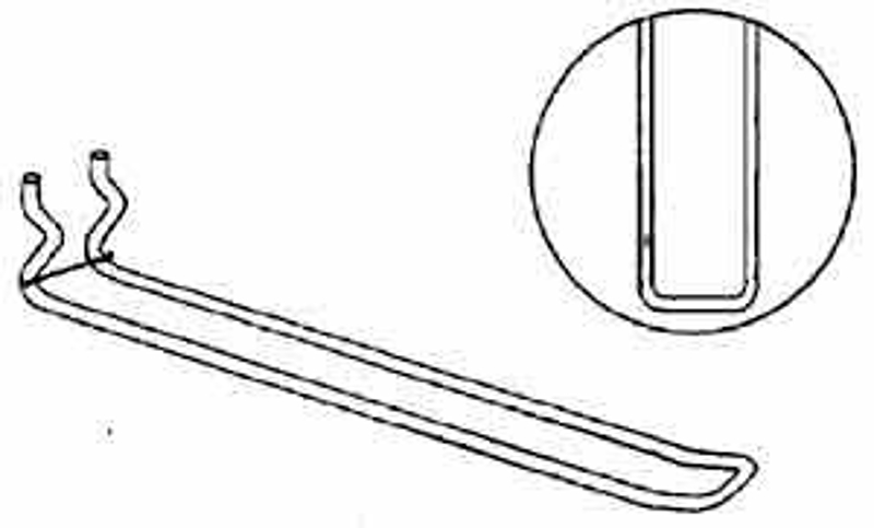 Trion 1140 4IN 1-Piece All Wire Medium Duty Loop Hook, 0.148 in Dia x 4-3/4 in L x 4 in H