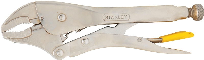 STANLEY 84-809 Locking Plier, 9 in OAL, Plain-Grip Handle, 3/16 in W Jaw, 1-11/64 in L Jaw