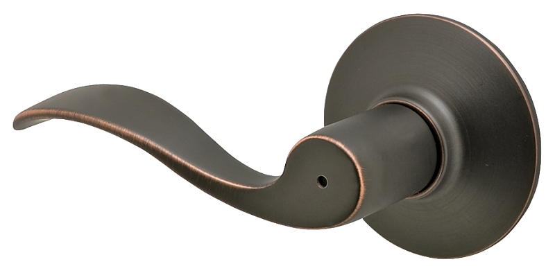 Schlage F Series F40V ACC 716 Privacy Lever, Mechanical Lock, Aged Bronze, Metal, Residential, 2 Grade