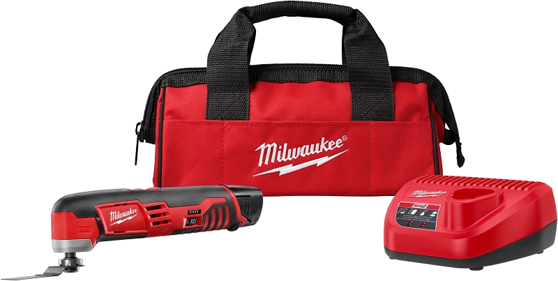 Milwaukee 2426-21 Multi-Tool Kit, Battery Included, 12 V, 1.5 Ah, 5000 to 20,000 opm, Variable Speed Control