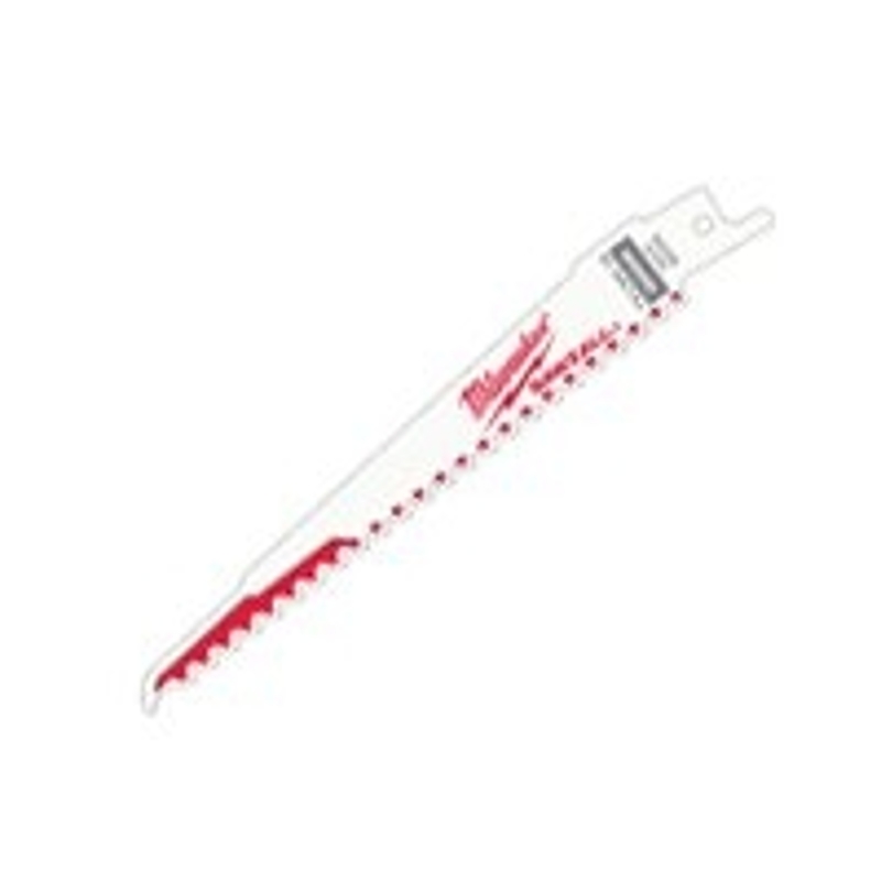 Milwaukee 48-00-5037 Reciprocating Saw Blade, 3/4 in W, 12 in L, 5 TPI, Bi-Metal Cutting Edge