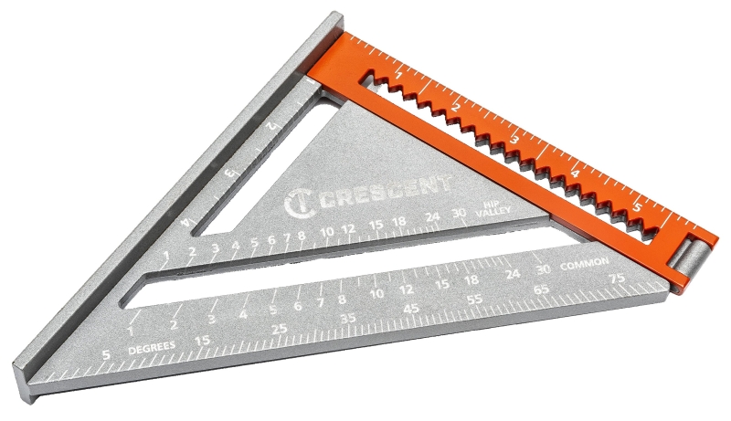 Crescent Lufkin EX6 Series LSSP6-7 2-in-1 Extendable Layout Tool, 1/8 in Graduation, Aluminum, 6-1/2 in L, 7-1/4 in W