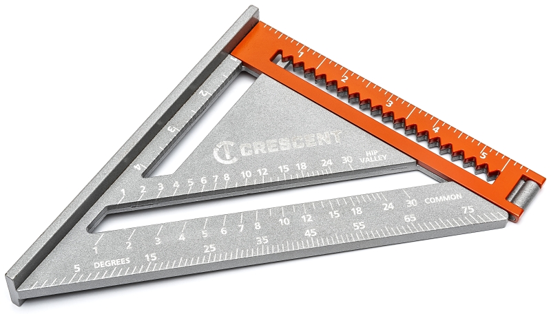 Crescent Lufkin EX6 Series LSSP6-7 2-in-1 Extendable Layout Tool, 1/8 in Graduation, Aluminum, 6-1/2 in L, 7-1/4 in W