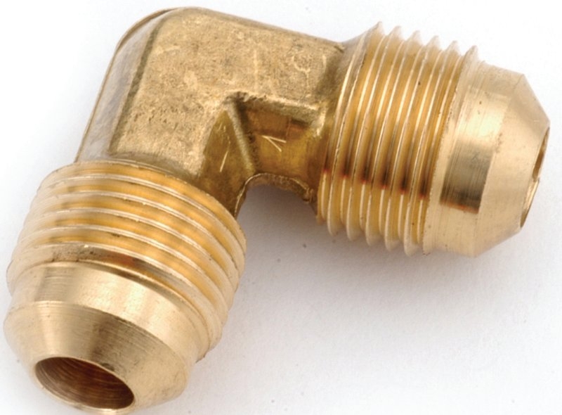 Anderson Metals 754055-10 Tube Elbow, 5/8 in, 90 deg Angle, Brass, 1400 psi Pressure