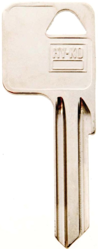 Hy-Ko 11010Y1E Key Blank, Brass, Nickel, For: Yale Cabinet, House Locks and Padlocks