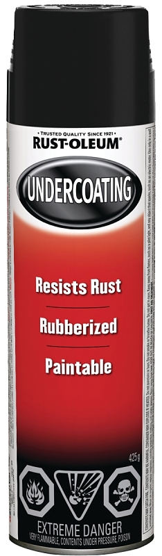 Rust-Oleum Automotive 258641 Automotive Undercoating Spray, Solvent Base, Black, 425 g Can