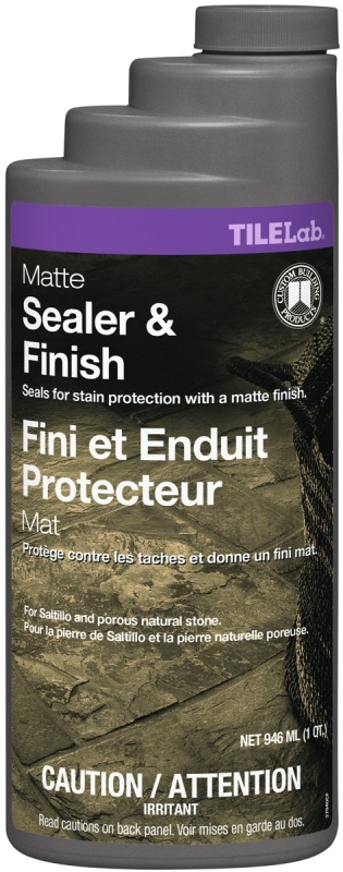 CUSTOM TileLab CTLMTSSQT-3 Sealer and Finish, Matte, Liquid, Opaque, 946 mL, Bottle