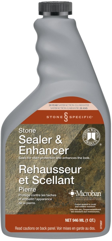Custom StoneSpecific CSSSESQT-3 Stone Enhancer and Sealer, Milky White, 946 mL Bottle