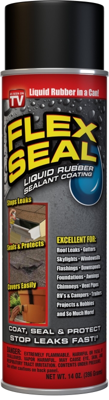 Flex Seal FSC20 Rubberized Spray Coating, Black, 14 oz Can
