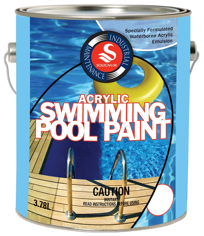 Peinture UCP E9643-4-BR Swimming Pool Paint, Sky Blue, 3.78 L