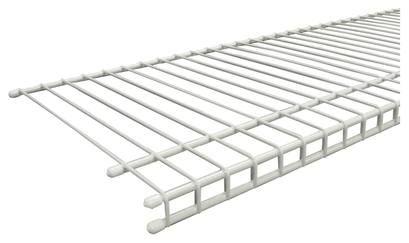 ClosetMaid SuperSlide 471800 Wire Shelf, 80 lb, 96 in L, 12 in W, Steel, White