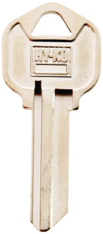 Hy-Ko 11010KW1 Key Blank, Brass, Nickel, For: Kwikset Cabinet, House Locks and Padlocks