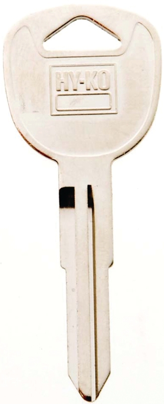 Hy-Ko 11010KK1 Automotive Key Blank, Brass, Nickel, For: Kia Vehicle Locks