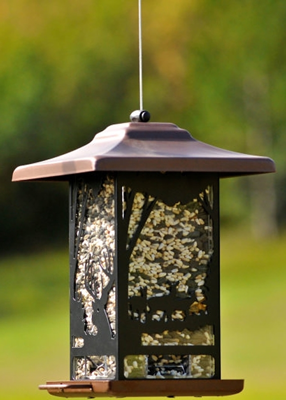 Perky-Pet 8504-2 Wild Bird Feeder, Wilderness Lantern, 2 lb, Metal