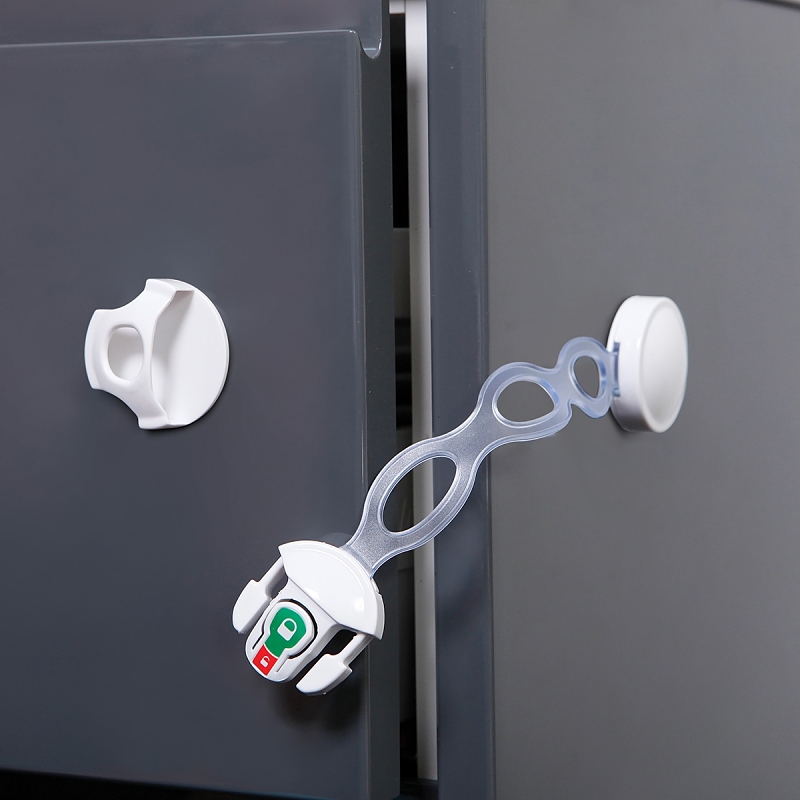 Dreambaby Ezy-Check Series L800A Safety Latch, 8 in L, 1-1/2 in W, Plastic, White