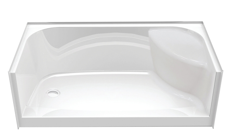 Maax 148040-000-002295 Shower Seat, White Seat