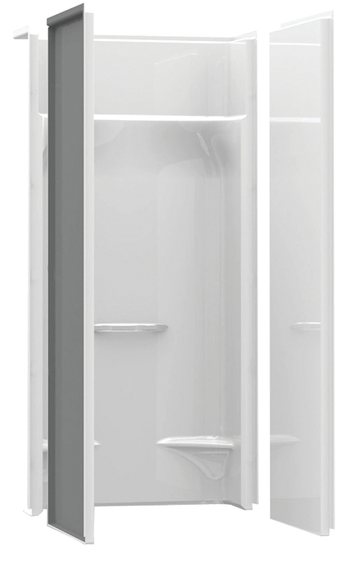 Maax 148067-000-002290 Shower Wall Kit, 32 in L, Fiberglass