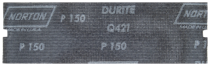 Norton WallSand 1222 Die-Cut Sandscreen, 11 in L, 3-5/16 in W, 150 Grit, Fine, Silicon Carbide Abrasive