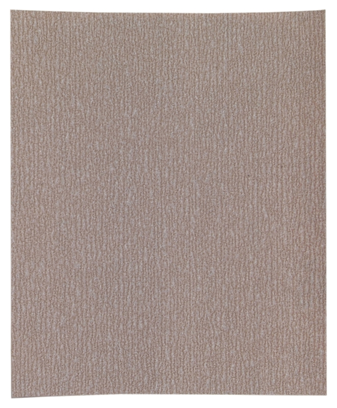 Norton A275 Series 66261131630 Abrasive Sheet, 11 in L, 9 in W, Fine, P180 Grit, Aluminum Oxide Abrasive, Paper Backing