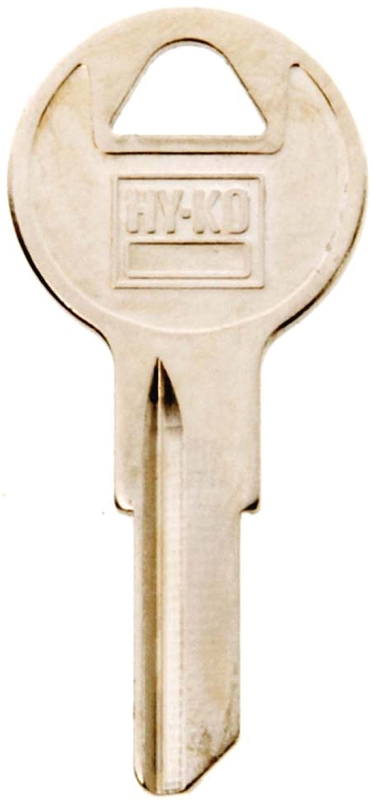 Hy-Ko 11010Y103 Key Blank, Brass, Nickel, For: Yale Cabinet, House Locks and Padlocks