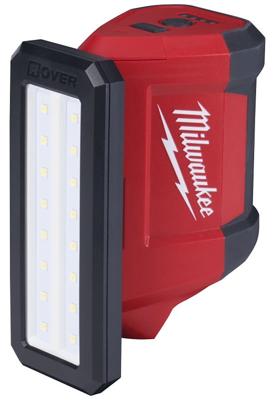 Milwaukee M12 ROVER 2367-20 Cordless Flood Light with USB Charging, 2.1 A, 12 V, Lithium-Ion Battery, LED Lamp, Red