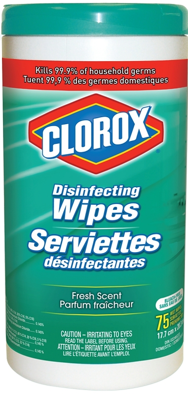 Clorox 01609PAK2 Disinfecting Wipes, Fresh