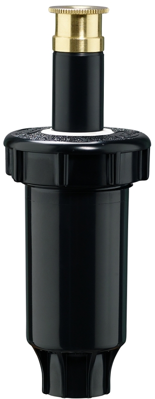 Orbit 54522/54243 Spring Loaded Sprinkler with Brass Nozzle, 1/2 in Connection, 15 ft, Full-Circle, Brass