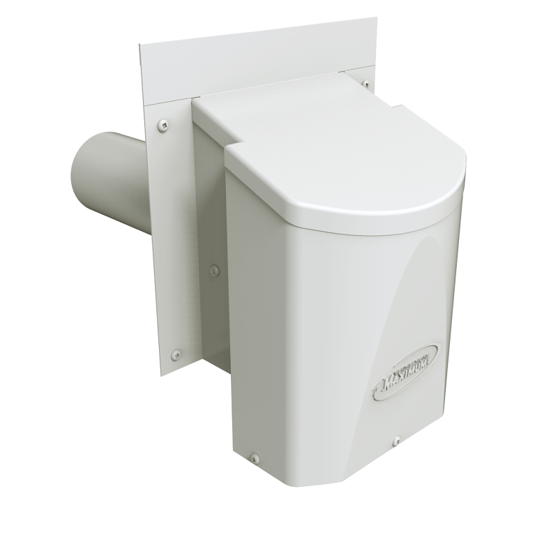 Ventilation Maximum AF3-BL Exhaust Vent, 3 in Rough Opening, White Hood